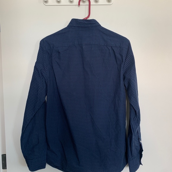J. Crew Blue/Black Checkered Button Up - Picture 2 of 4